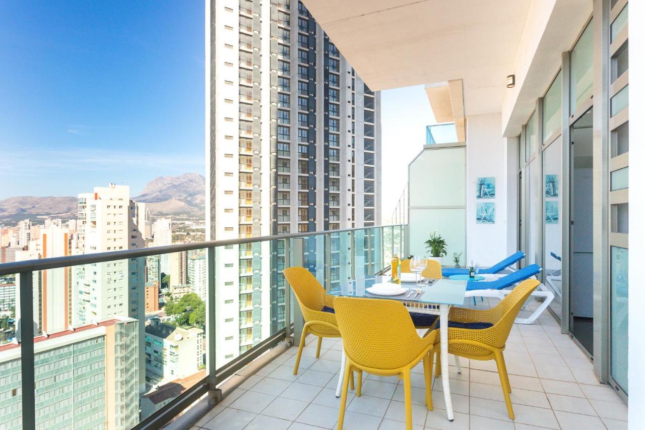 Апартаменти Skyline 10 Gran Terraza Privada Con Vistas Espectaculares Бенідорм Екстер'єр фото