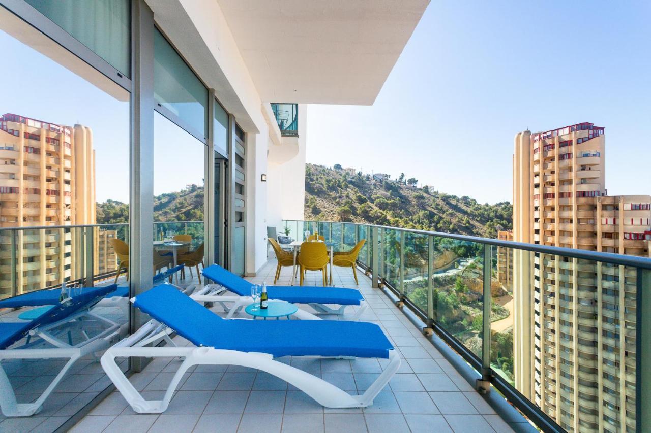 Апартаменти Skyline 10 Gran Terraza Privada Con Vistas Espectaculares Бенідорм Екстер'єр фото